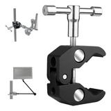 Grampo De Metal Super Garra Clamp Para Braço Magic Arm