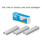 Grampo P/ Grampeador 26/6 Atacado Marca Cis Caixa Com 10 Cxs