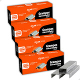 Grampo P/ Grampeador Galvanizado 26/6 C/5000 Un Kit 4 Caixas