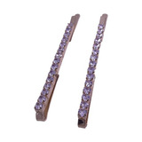 Grampo Strass Presilha O Par Brilho Festa P/ Cabelo