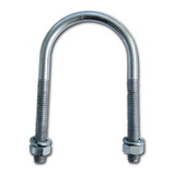 Grampo U Abraçadeira Galvanizado Eletrolítico 2x5/16 (10 Un)