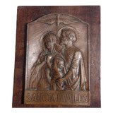 Grande Medalhão Católico Antigo Sancta Famillis