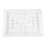 Grande Retângulo Moldes De Resina, Coaster Bandeja De