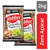 Granola De Cereais Zero Açúcar 1kg Kobber - Kit C/2