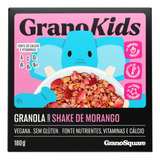 Granola Grano Square Kids Shake De Morango 180g 