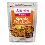 Granola Jasmine Integral Mel E Frutas Sem Glúten Em Pouch 250 G