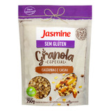 Granola Jasmine Organico Especial Castanhas E Cacau Sem Glúten Em Pouch 250 G