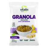 Granola Vitalin Chia Com Banana Em Pacote 200 G