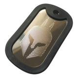 Grátis Gravação Placa Aço Inox - Kit Basic Dog Tag Nacional