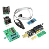 Gravador Ch341a Ch341 + Pinça Soic + Adaptadores + 1.8v