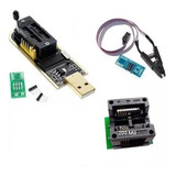 Gravador Eprom Bios Ch341a Pro Ch341 + Pinça Jacaré + 200mil