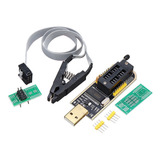 Gravador Eprom Usb Ch341a + Pinça