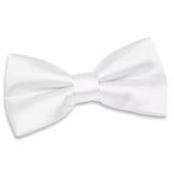 Gravata Borboleta Branca - Com Regulador Adulto E Infantil