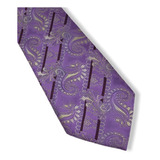 Gravata Jacquard Seda Importada Cor Lilas