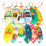 Gravata Lacinho Pet Festa Junina Estampada Cão Gato 100 Un P