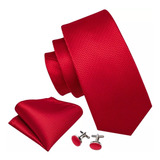 Gravata Seda Italiana Vermelha Executivo Luxo