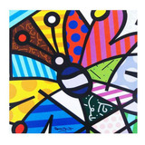 Gravura Para Quadro Poster Butterfly Romero Britto Original