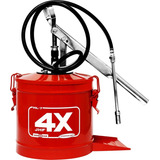 Graxeira Manual Balde 7 Kilos Hidromar - Bomba Graxa C/ Nota