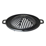 Grelha 32 Cm Chapa Côncava De Ferro Da Churrasqueira Santana Fs4772 Cor Preto
