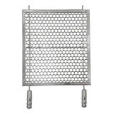 Grelha Moeda Reforçada Inox Churrasco Alvenaria 60x50