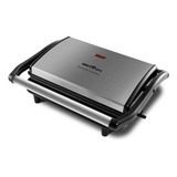 Grill Britânia Inox Press Sanduicheira Misteira Antiaderente Cor Preto/inox - Grill Britânia Press Inox Bgr27i Misteira Sanduicheira Com Luz Indicadora Antiaderente Voltagem 220v