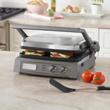 Grill Chapa Elétrica Cuisinart Griddler Deluxe Cor Inox 110v