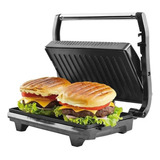 Grill E Sanduicheira Britania Press Inox Antiaderente 220v Cor Preto