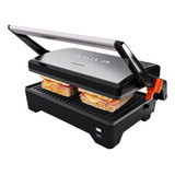 Grill Elétrico 2 Em 1 Cadence Ajuste De Altura - 110v