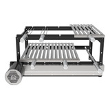 Grill Giratório Tradicional A3 Grill Black 25w 110v/220v Com 5 Espetos + 3 Grelhas Cor Black Motor Esquerdo