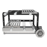 Grill Giratório Tradicional Black 4 + 2 Grelhas Argentinas Cor Motor Direito Black