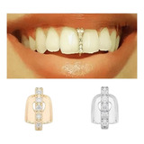 Grillz Unitário Hip Hop- Banhado A Ouro 18k Zirconia Dentes