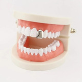 Grillz Unitário Hip Hop- Banhado A Prata Ice Para Dentes