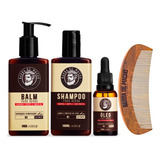 Grisalho Kit De Barba Shampoo Balm