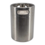 Growler Barril Keg Inox 5l Para Cerveja Artesanal Chopp