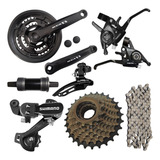 Grupo Kit Marcha Bike 26 E 29 24v Mtb Transmissão Shimano