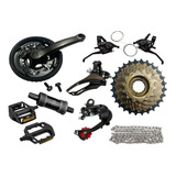 Grupo Kit Transmissão Bike 21v Marcha Tipo Shimano Bicicleta