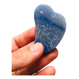 Gua Sha Placa Massageadora Quartzo Azul Medicina Chinesa