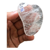 Gua Sha Placa Massageadora Quartzo Branco Medicina Chinesa