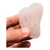 Gua Sha Quartzo Rosa Placa Massageadora Medicina Chinesa