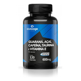 Guaraná Cafeína Açaí Taurina Vitamina E 600 Mg 120 Capsulas