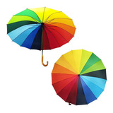 Guarda Chuva Arco Iris 16 Varetas Sombrinha 2 Unidades