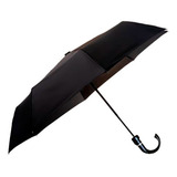 Guarda Chuva Automático Contra Vento Compacto Reforçado Cor Preto