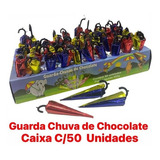 Guarda Chuva De Chocolate Marisbel - Caixa Com 50 Unidades