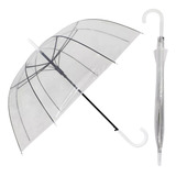 Guarda Chuva Transparente Automático Portaria Adulto 
