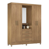 Guarda Roupa Capelinha 4 Portas 3 Gavetas Persia D02 Amendol