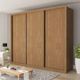 Guarda Roupa Casal 3 Portas 6 Gavetas Nápoli Espresso