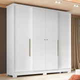 Guarda Roupa Casal 4 Portas 2 Gavetas Mônaco Espresso