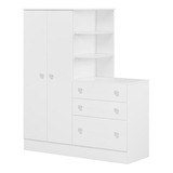 Guarda Roupa Com Comoda Doce Sonho 4070