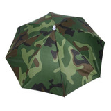 Guarda-chuva De Chapéu Dobrável Montado Na Cabeça De 65 Cm