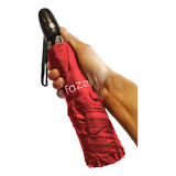 Guarda-chuva Mini Abre Fecha Automático Sombrinha Fazzoletti Cor Vermelho